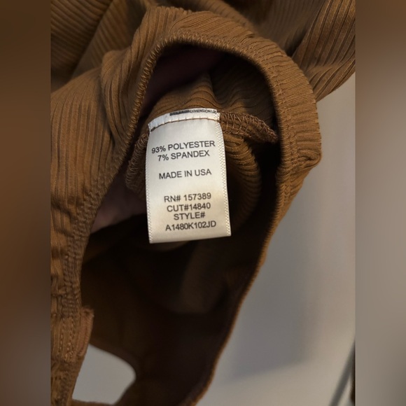 Altar’d State Long Sleeve Ribbed Bodysuit Size Medium - Picture 6 of 6